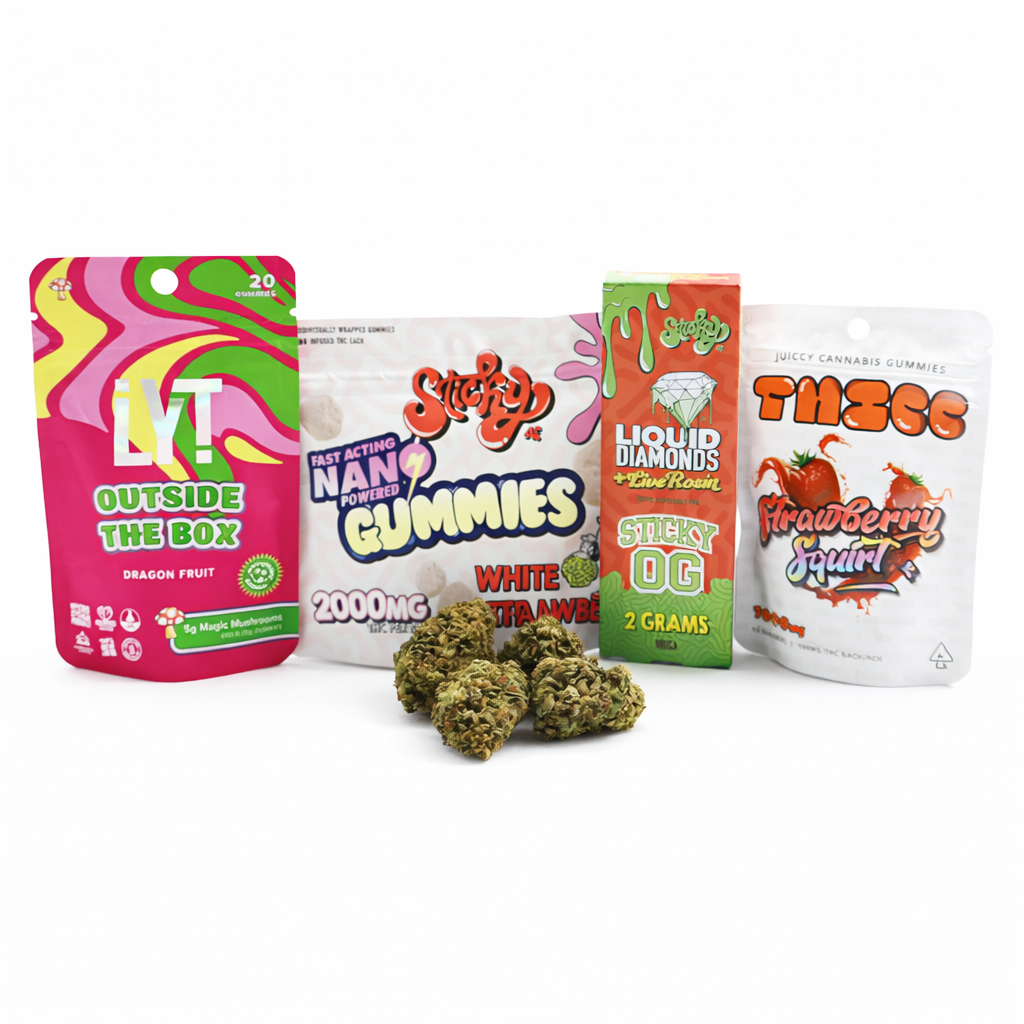 THE STASH BOX (BEST VALUE) — premium cannabis bundle at Mind35